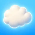 Orso app icon — a white cloud on blue